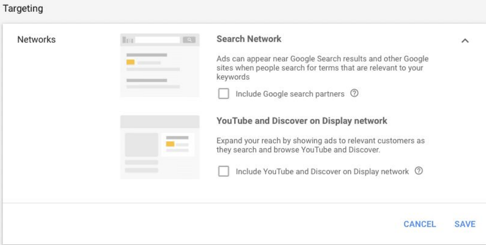Kampanjinställningar för sökannonser i Google Ads