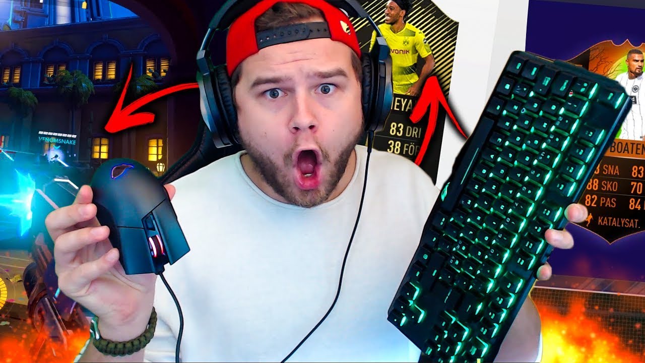 Thumbnail of a GGfrolle video showing a gaming mouse and keyboard